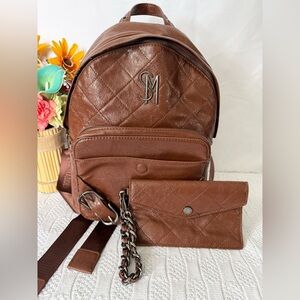 Steve Madden EUC 2pc backpack and wristlet set